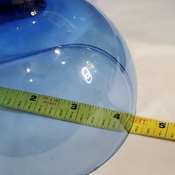 Set of 2 Cobalt Blue Crystal Champagne Cocktail Glasses dessert glass coupes 12z - Picture 8 of 9